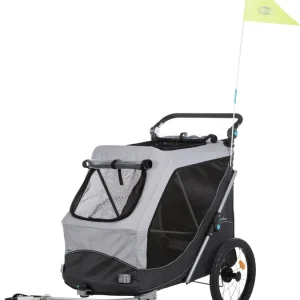 TRIXIE Fahrrad-Anhänger faltbar grau/schwarz L (74 x 95 x 103 Centimeter) Top-Preis